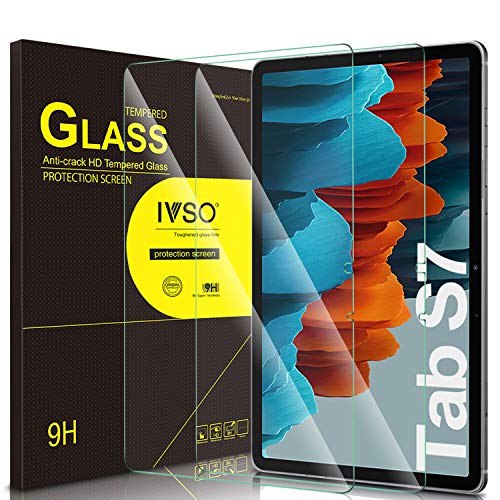 IVSO Protector de Pantalla para Samsung Galaxy Tab S7, para Samsung Galaxy Tab S7 11.0 Protector de Pantalla, Protector Pantalla para Samsung Galaxy Tab S7 (SM-T870/T875) 11 2020, 2 Pack