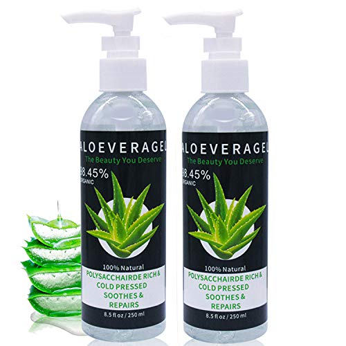 J TOHLO 2pcs Aloe Vera Gel -Puro Gel Calmante 100% Natural Para la Cara Crema idratante naturale calmante e nutriente Cabello Cuidado de las Cuerpo Para Pieles Secas y Quemadas Por el Sol-500ml J TOHLO 2pcs Aloe Vera Gel -Puro Gel Calmante 100% Natural Para la Cara Crema idratante naturale calmante e nutriente Cabello Cuidado de las Cuerpo Para Pieles Secas y Quemadas Por el Sol-500ml