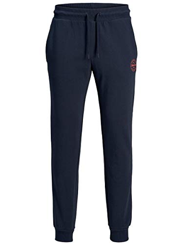 Jack & Jones Jjigordon Jjshark Sweat Pants Viy Noos Pantalones de Deporte, Azul (Navy Blazer Navy Blazer), W (Tamaño del Fabricante: L) para Hombre