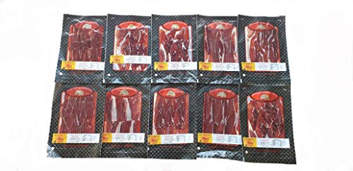 Jamón Ibérico Curado y Cortado en Lonchas al Vacío (Pack 10x100g) | Jamón de Pata Negra Deshuesado y Loncheado | Cerdos Criados en la Dehesa Extremeña al Aire Libre con Bellotas | Calidad Suprema Jamón Ibérico Curado y Cortado en Lonchas al Vacío (Pack 10x100g) | Jamón de Pata Negra Deshuesado y Loncheado | Cerdos Criados en la Dehesa Extremeña al Aire Libre con Bellotas | Calidad Suprema