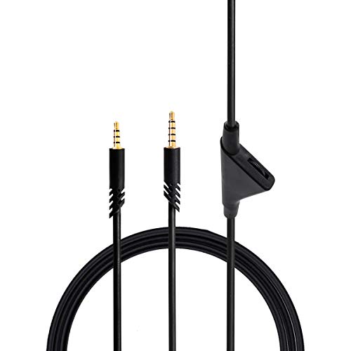 Janjunsi Cable de Control de Volumen para Astro A10 / A40 / A30 / A50 / Logitech G233 / G433 Auriculares con Cable para Juegos （2 m / 6.6 pies）