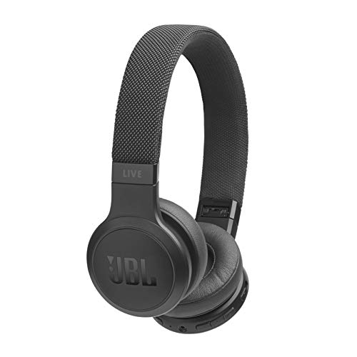 JBL LIVE 400BT - Auriculares Inalámbricos con Bluetooth, asistente de voz integrado, calidad de sonido JBL con Tecnologías TalkThru y AmbientAware, hasta 30h de música, negro