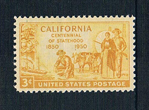 JCNL 4 unids/Set Nuevo Sello Postal de EE. UU. 1950 Sellos de Prospector de Oro del Centenario de California