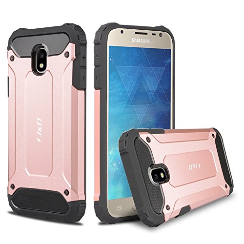 JD Compatible para Galaxy J3 2017 Funda, [Armadura Delgada] [Doble Capa] [Protección Pesada] Híbrida Resistente Funda Protectora y Robusta para Samsung Galaxy J3 (Release in 2017) - [No para J3 2016]