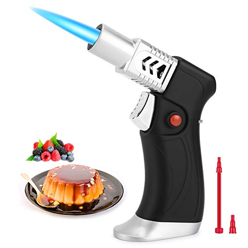 JDHON Sopletes de Cocina, Recargable Antorcha de Cocina Butano Encendedor Llama Ajustable para BBQ, Postres, Cocinando, Cámping, Soldadura(No Incluido Butano) JDHON Sopletes de Cocina, Recargable Antorcha de Cocina Butano Encendedor Llama Ajustable para BBQ, Postres, Cocinando, Cámping, Soldadura(No Incluido Butano)