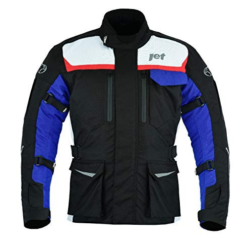 JET Chaqueta Moto Hombre Textil Impermeable con Armadura Aero Cool MERICANA (M (EU 48-50))