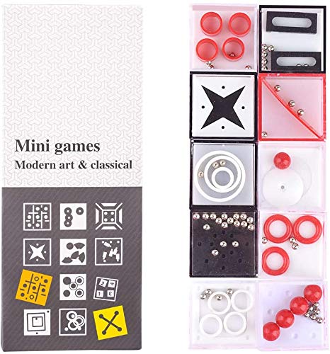 JIALI 10PACK Maze Puzzle Balance Toys 3D Box Cerebro Teaser Adviento Calendario Rellenos para niños y Adultos