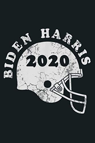 Joe Biden Kamala Harris 2020 Football Helmet Retro Democrat: Notebook Planner - 6x9 inch Daily Planner Journal, To Do List Notebook, Daily Organizer, 114 Pages