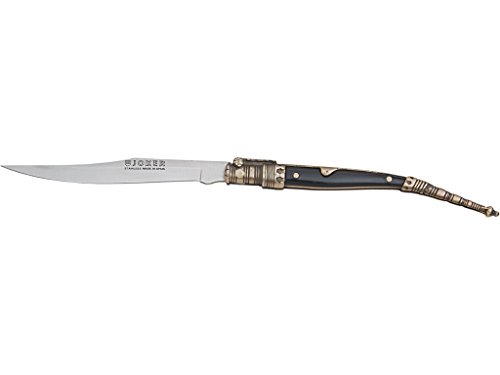 Joker Navaja Decorada N108C con puño zamak, 10,5 cm de Hoja Acero INOX 420, 40 gr de Peso, Herramienta de Pesca, Caza, Camping y Senderismo Joker Navaja Decorada N108C con puño zamak, 10,5 cm de Hoja Acero INOX 420, 40 gr de Peso, Herramienta de Pesca, Caza, Camping y Senderismo