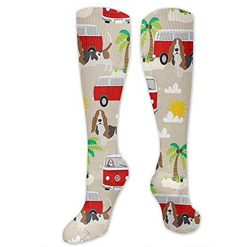 Joy Edward BasHound Dog Beach Bus Hippie Bus Palm Trees Calcetines de compresión Mujeres/Hombres Lo mejor para correr, medicina, deportes atléticos, enfermera Joy Edward BasHound Dog Beach Bus Hippie Bus Palm Trees Calcetines de compresión Mujeres/Hombres Lo mejor para correr, medicina, deportes atléticos, enfermera