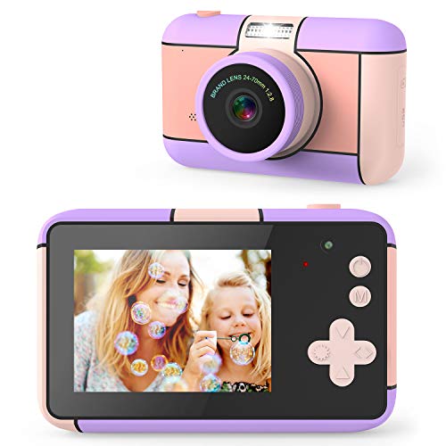 joylink Cámara para Niños, 2,4 Inch Pantalla Cámara de Fotos para Niños Cámara Selfie de 16MP 1080P HD Video Cámara Digital para Niños con Tarjeta TF de 32GB (Violeta) joylink Cámara para Niños, 2,4 Inch Pantalla Cámara de Fotos para Niños Cámara Selfie de 16MP 1080P HD Video Cámara Digital para Niños con Tarjeta TF de 32GB (Violeta)
