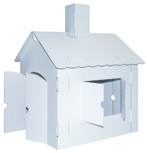 Joypac JP000.406 - Casa de juguete de cárton para exteriores, Tamaño: 44,5 x 41 x 57 cm