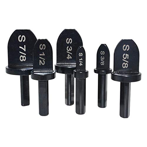 Juego de 6 brocas para herramientas de swaging de cobre, multifunción herramienta de abastecimiento portátil de acero con rodamiento de brocas de acero - 7/8", 3/4", 5/8", 1/2", 3/8", 1/4" Juego de 6 brocas para herramientas de swaging de cobre, multifunción herramienta de abastecimiento portátil de acero con rodamiento de brocas de acero - 7/8", 3/4", 5/8", 1/2", 3/8", 1/4"
