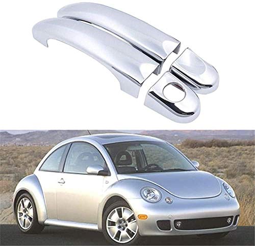 Juego de manijas de Puerta Exterior cromadas para Coche con Llave, para Volkswagen Beetle 1968-1979 113837205M Juego de manijas de Puerta Exterior cromadas para Coche con Llave, para Volkswagen Beetle 1968-1979 113837205M