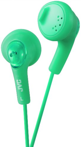 JVC HA-F160-G-E Gumy - Auriculares de botón, color verde