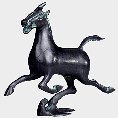 JXXDDQ Escultura Crafts Decoración de bronce antiguo Adornos Feiyan Hípica 15 de cobre del caballo Feng Shui chino caballo Lucky Lucky Decoración