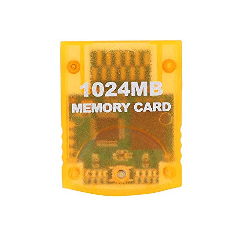 Kafuty Tarjeta de Memoria para Wii, Accesorio Portátil para Juegos Tarjeta de Memoria Gamecube de 1024 MB Gran Capacidad para Consola de Juegos Wii, Proteger Datos