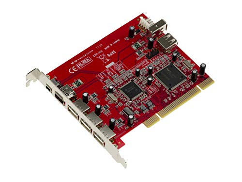 Kalea Informatique - Tarjeta controladora PCI FireWire 400 (Iee1394a 3 puertos) + USB (5 puertos) - Chipset NEC D720101 y TI TSB43AB23