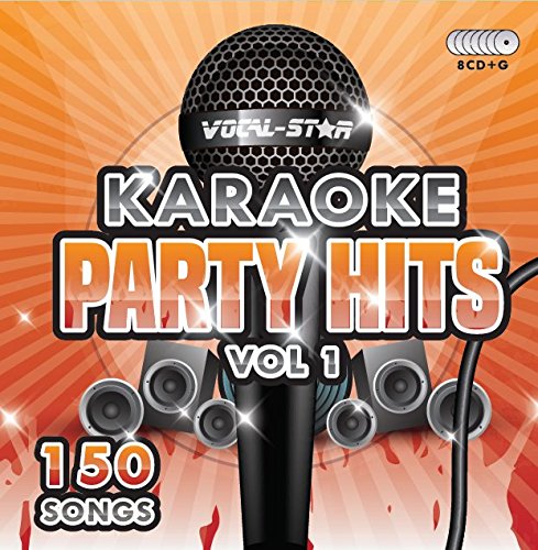Karaoke Party Hits CDG CD+G Disc Set - 150 Songs on 8 Discs Including The Best Ever Karaoke Tracks Of All Time (Adele, Edd Sheeran, Coldplay, Abba, Beatles, Frank Sinatra, One Direction and much more)