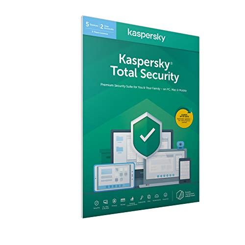 Kaspersky Total Security 2018 | 5 Dispositivos | 2 Años | PC / Mac / Android | Código dentro de un paquete