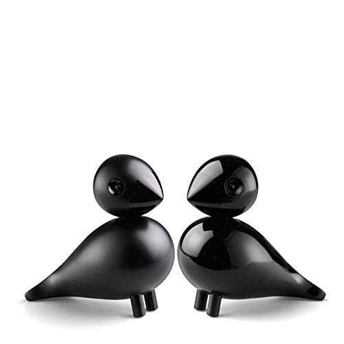 Kay Bojesen 2 Figuras de Madera, Color Negro, 9 cm