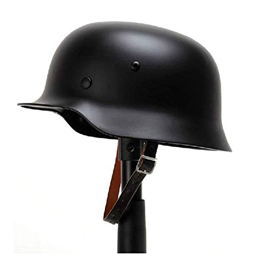 Kayheng WW2 German Elite WH Army M35 M1935 Casco de Acero Casco de Seguridad de Segunda Guerra Mundial con Forro de Cuero Stahlhelm