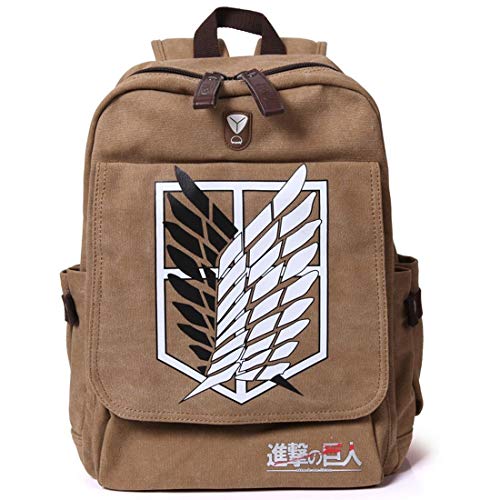 Kicat® Attack on Titan Mochila Cosplay (Marrón)