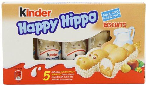 Kinder Happy Hippo Hazelnut 5 x 103.5 g (Pack of 10, Total 50 Bars)