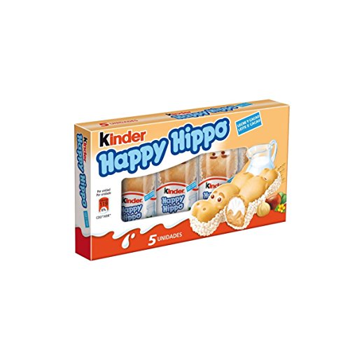 KINDER Happy hippo snack 5 unidades caja 104 gr