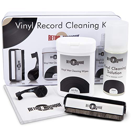 Kit de limpieza para discos de vinilo retro, todo lo necesario para proteger sus discos de vinilo y disfrutar de la mejor calidad de sonido posible Kit de limpieza para discos de vinilo retro, todo lo necesario para proteger sus discos de vinilo y disfrutar de la mejor calidad de sonido posible