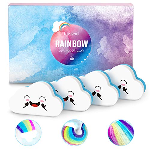 Kit de Regalo Bombas de Baño, Ribivaul Bombas de Baño Hecho a Mano con Ingredientes Naturales y Orgánicos, Vegano Fizzy Spa para Hidratar la Piel Seca, Opción de Kit Regalo Ideal, 4.65 oz x 4Pcs Kit de Regalo Bombas de Baño, Ribivaul Bombas de Baño Hecho a Mano con Ingredientes Naturales y Orgánicos, Vegano Fizzy Spa para Hidratar la Piel Seca, Opción de Kit Regalo Ideal, 4.65 oz x 4Pcs