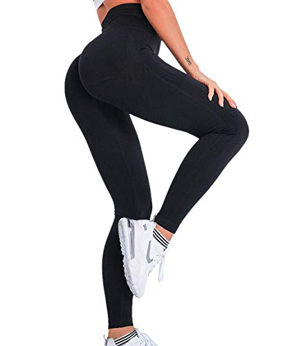 KIWI RATA Leggings Push up Mujer Fitness Mallas Pantalones Deportivos de Cintura Alta Yoga Leggins Pantalón Sin Costuras para Deporte Running Elásticos y Ajustados