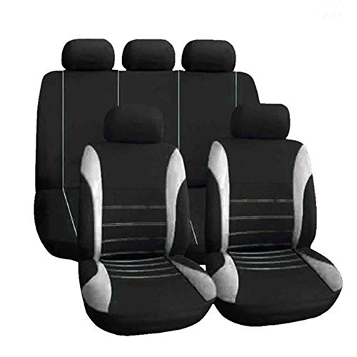 Upgrade4cars Fundas Asientos Coche Universales Roja Negro para Delanteros y  Traseros, Funda de Asiento Coches