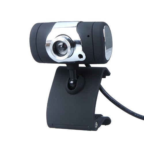 KKMoon - Webcam HD cámara web y fotográfica USB 2.0 50.0 M con micrófono para ordenador PC portátil, color negro