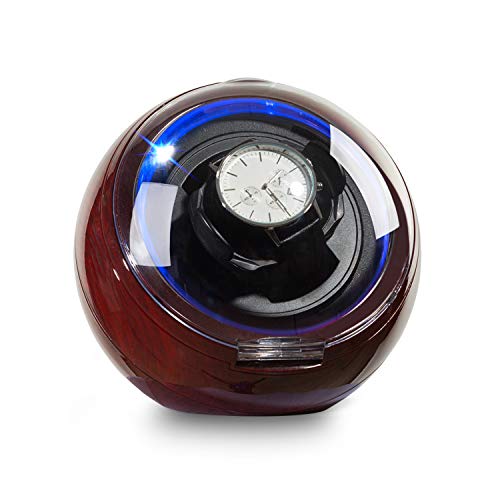 Klarstein St. Gallen Deux - Estuche Giratorio para 1 Reloj, Correas: 17-20 cm, 4 Modos, Rotación Izquierda y Derecha, Tapa abatible acrílica Transparente, Retroiluminación LED Azul, Rosa Palo Klarstein St. Gallen Deux - Estuche Giratorio para 1 Reloj, Correas: 17-20 cm, 4 Modos, Rotación Izquierda y Derecha, Tapa abatible acrílica Transparente, Retroiluminación LED Azul, Rosa Palo