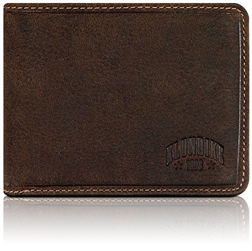 Klondike 1896 'Billy' Cartera de Piel Auténtica sin Monedero, Billetera, Carteiras para Hombre y Mujer - Marrón Oscuro Klondike 1896 'Billy' Cartera de Piel Auténtica sin Monedero, Billetera, Carteiras para Hombre y Mujer - Marrón Oscuro