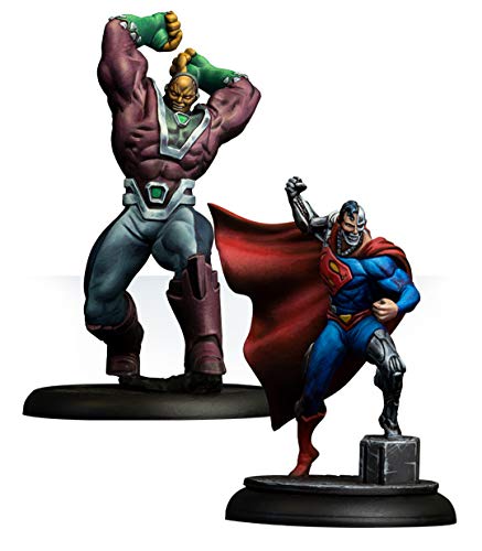 Knight Models Juego de Mesa - Miniaturas Resina DC Comics Superheroe - Cyborg Superman & Mongul