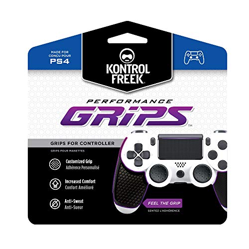KontrolFreek Performance Grips para Playstation 4 (PS4) y PlayStation 5 (PS5) | Negro | Licencia Oficial