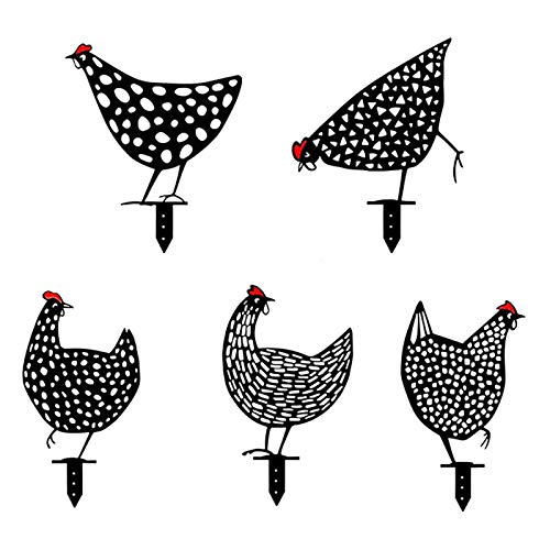 KUANDARM 5 Unids Pollo Patio Arte Jardín Césped Decoración De Suelo Ornamento,Estatua De Pollo Metal Rooster Decor,Decoración De La Estatua De La Gallina Realista,Decoración De Forma Animal KUANDARM 5 Unids Pollo Patio Arte Jardín Césped Decoración De Suelo Ornamento,Estatua De Pollo Metal Rooster Decor,Decoración De La Estatua De La Gallina Realista,Decoración De Forma Animal