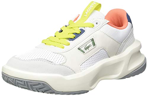 Lacoste Ace Lift 0120 2 SFA, Zapatillas Mujer, Blanc Wht Lt Gry, 41 EU