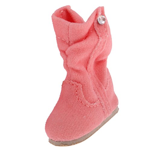 lahomia Lovely Dolls Boots Zapatos Accesorios para 1/6 Blythe Azone Pullip Doll Clothing - Rosado