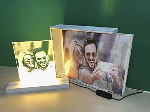 LAMPARA PERSONALIZADA CON TU FOTO (Lámpara + Caja)