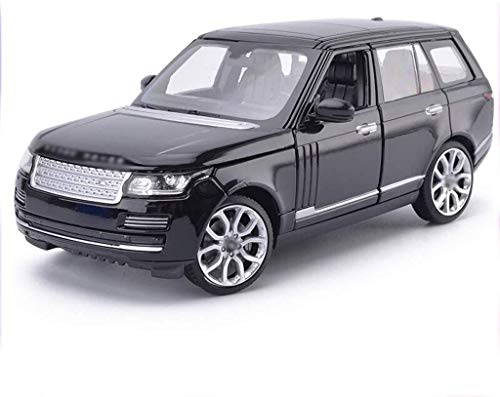 Land Rover Range Rover Modelo de Coche de 1,24 Simulación de aleación Die Casting Modelo de Juguete Todoterreno colección de Coches de joyería (Color, Blanco), Negro