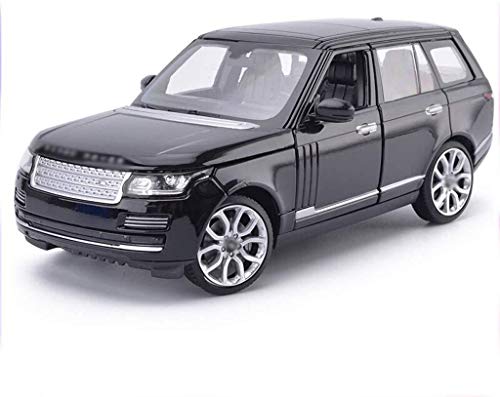 Land Rover Range Rover Modelo de Coche de 1,24 Simulación de aleación Die Casting Modelo de Juguete Todoterreno colección de Coches de joyería (Color, Blanco), Negro Land Rover Range Rover Modelo de Coche de 1,24 Simulación de aleación Die Casting Modelo de Juguete Todoterreno colección de Coches de joyería (Color, Blanco), Negro