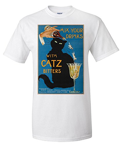 Lanterner Catz Bitters Vintage Poster c. 1940 (Premium T-Shirt)