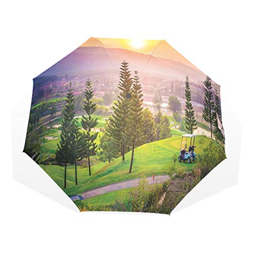 LASINSU Paraguas Resistente a la Intemperie,protección UV,Granja Casa Golf Primavera Puesta de Sol Imprimir LASINSU Paraguas Resistente a la Intemperie,protección UV,Granja Casa Golf Primavera Puesta de Sol Imprimir