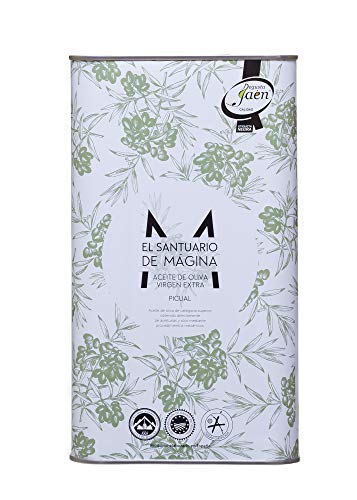 Lata 3 litros Aceite de Oliva Virgen Extra El Santuario de Magina con Denominación de Origen Protegida Sierra Magina, AOVE, Verde, molturado en frío. Variedad Picual Lata 3 litros Aceite de Oliva Virgen Extra El Santuario de Magina con Denominación de Origen Protegida Sierra Magina, AOVE, Verde, molturado en frío. Variedad Picual