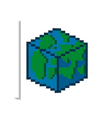 latostadora - Lienzo Pixel Cubo Lienzo Cuadrado 1:1 - (40 x 40 cm)