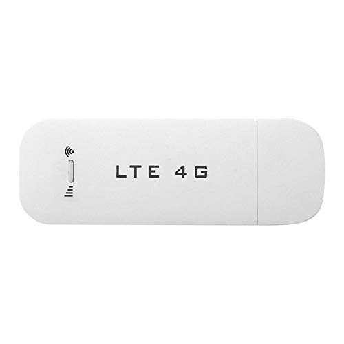 Lazmin 4G LTE Adaptador de Red USB Inalámbrico WiFi Punto de Acceso Enrutador Módem Stick, Mini Adaptador de Red Comparta hasta 10 usuarios de WiFi, Expansión de hasta 32 GB(con función WiFi)