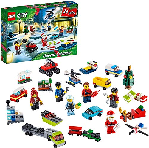 LEGO 60268 City Calendario de Adviento Navidad 2020, Miniset de Contrucción con Microvehículos y Trineo de Papá Noel LEGO 60268 City Calendario de Adviento Navidad 2020, Miniset de Contrucción con Microvehículos y Trineo de Papá Noel